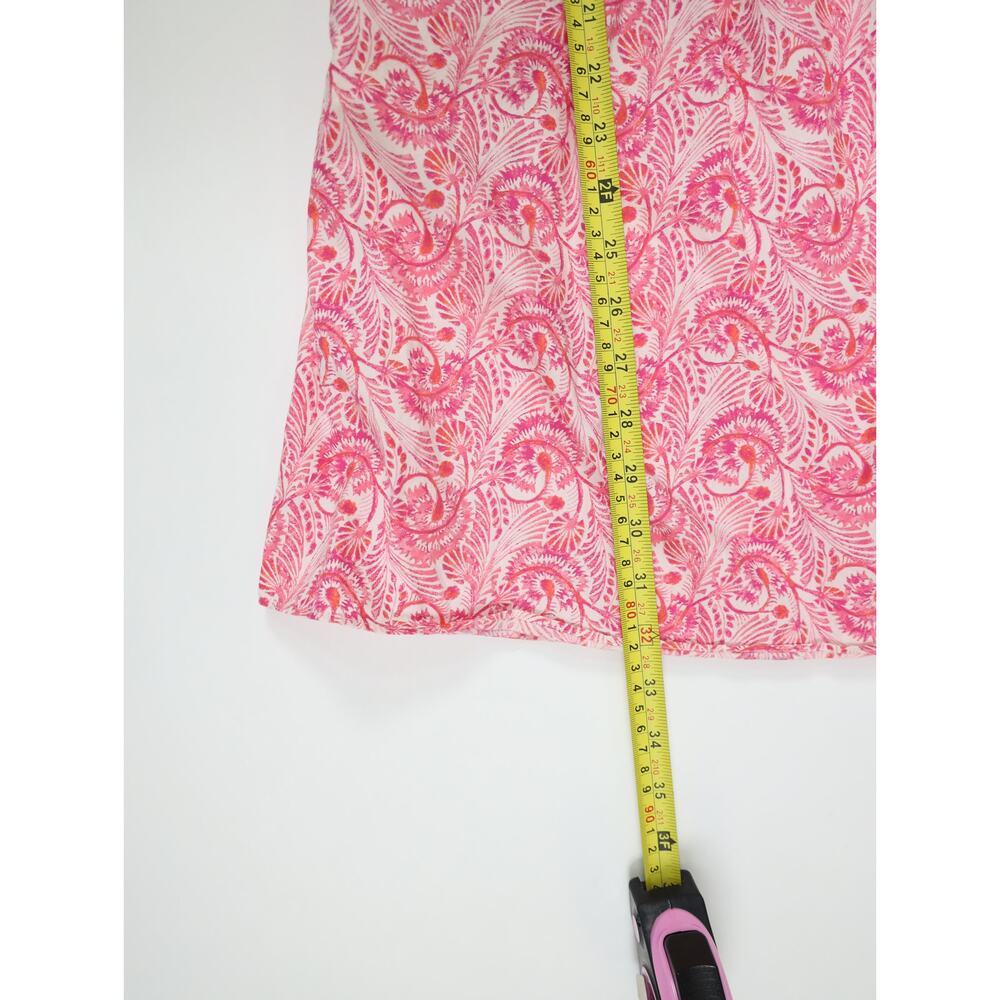 J.Crew New Pink Floral Smocked Mini Dress Puff Sleeve Cotton Coastal Romantic S - Picture 10 of 16